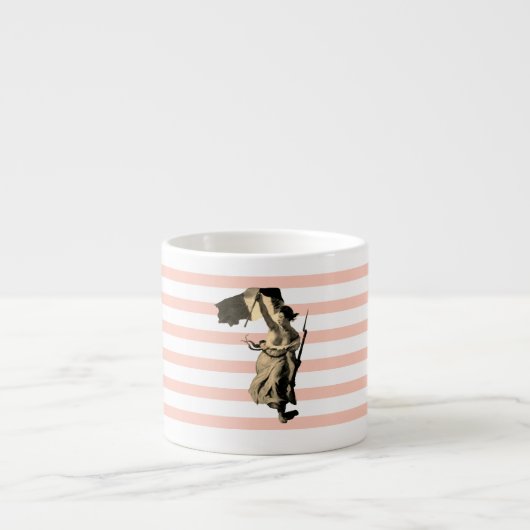 Liberty Leading the People Eugène Delacroix pastel Espresso Kop (Voorkant)