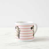 Liberty Leading the People Eugène Delacroix pastel Espresso Kop (Voorkant rechts)