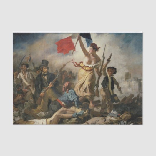Liberty Leading the People, Eugène Delacroix Tissuepapier (Voorkant)