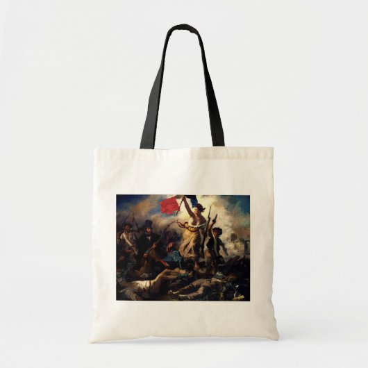 Liberty Leading the People, Eugene Delacroix Tote Bag (Voorkant)