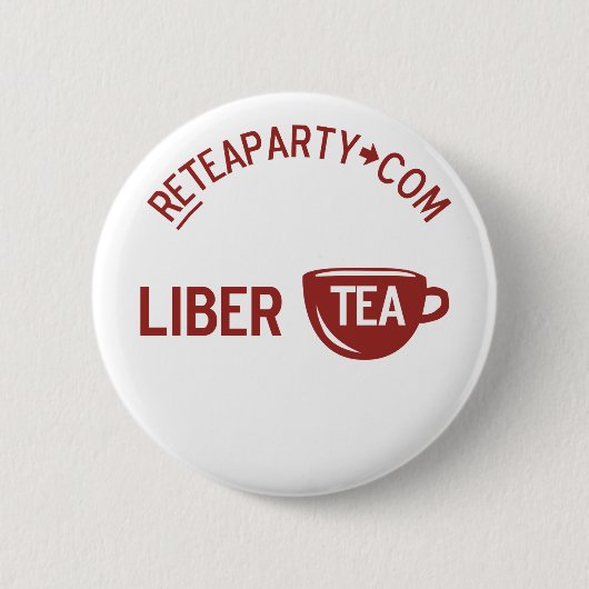 Liberty Libertea Tea Party Button (Voorkant)