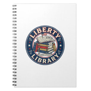 Liberty Library Patriottische Patriottische Biblio Notitieboek