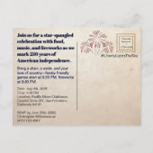 Liberty Lights the Sky • 1776–2026 Aandenken Briefkaart (Achterkant)