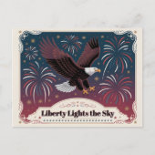 Liberty Lights the Sky • 1776–2026 Aandenken Briefkaart (Voorkant)