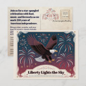 Liberty Lights the Sky • 1776–2026 Keepsake Briefkaart (Voorkant / Achterkant)