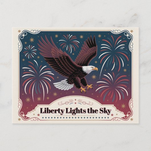 Liberty Lights the Sky • 1776–2026 Keepsake Briefkaart (Voorkant)