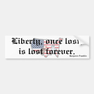 Liberty Lost is voor altijd verloren Bumpersticker
