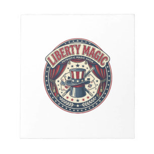 Liberty Magic Patriottisch Patriottische Magie Sho Notitieblok