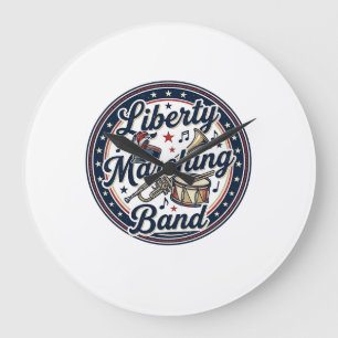 Liberty Marching Band Patriotische Mars Muziek Grote Klok