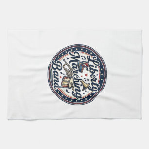 Liberty Marching Band Patriotische Mars Muziek Theedoek
