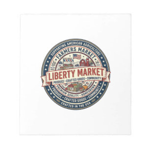 Liberty Market Patriottische Patriottische Boerenm Notitieblok
