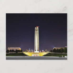 Liberty Memorial at Night, Kansas City, Missouri Briefkaart