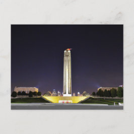 Liberty Memorial at Night, Kansas City, Verenigde  Briefkaart