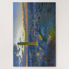 Liberty Memorial bij Sunset, Kansas City, Missouri Legpuzzel