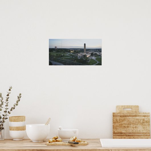 Liberty Memorial en BMA Building, Kansas City, Mi Poster (Keuken)