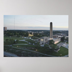 Liberty Memorial en BMA Building, Kansas City, MO Poster