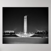 Liberty Memorial, Kansas City, Missouri BW Poster (Voorkant)