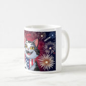 Liberty Meowgnet - Patriottische kat Mok (Voorkant rechts)