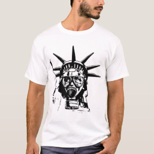LIBERTY met gasmasker T-shirt