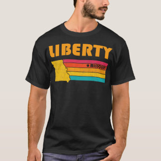 Liberty Missouri Distress Souvenir T-shirt