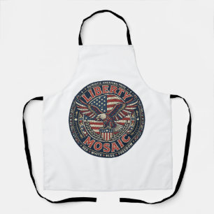 Liberty Mozaïek Patriottisch Patriottisch Mozaïek Schort