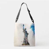 Liberty New York City Travel Love Waterverf Crossbody Tas (Achterkant)