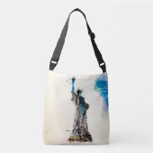 Liberty New York City Travel Love Waterverf Crossbody Tas (Voorkant)