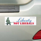 Liberty Not Liberals Bumpersticker (Op auto)