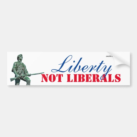 Liberty Not Liberals Bumpersticker (Voorkant)