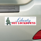 Liberty Not Lockdowns Bumper Sticker (Op auto)