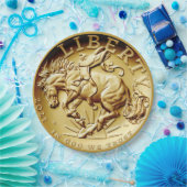 Liberty-paardmunt Papieren Bordje (Feest)