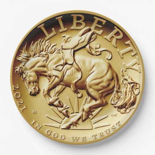 Liberty-paardmunt Papieren Bordje (Voorkant)