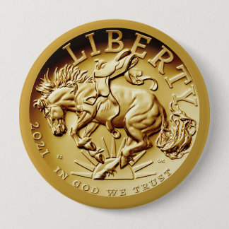 Liberty-paardmunt Ronde Button 4,0 Cm