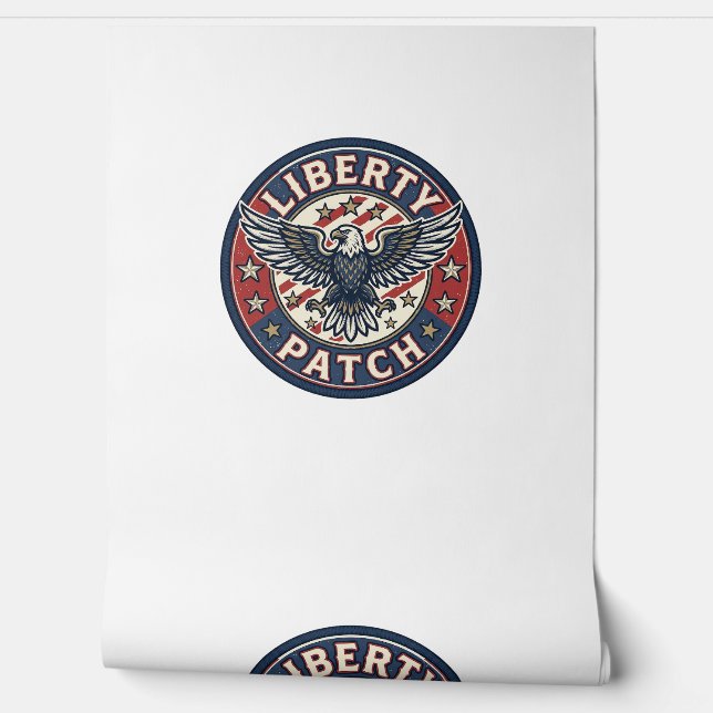 Liberty Patch Patriottische Borduurpatch Patriotti Behang (Afrollen)