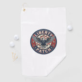 Liberty Patch Patriottische Borduurpatch Patriotti Golfhanddoek (Insitu)