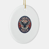 Liberty Patch Patriottische Borduurpatch Patriotti Keramisch Ornament (Rechts)