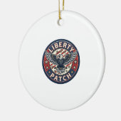 Liberty Patch Patriottische Borduurpatch Patriotti Keramisch Ornament (Links)