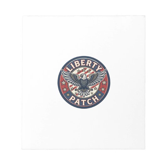 Liberty Patch Patriottische Borduurpatch Patriotti Notitieblok (Voorkant)
