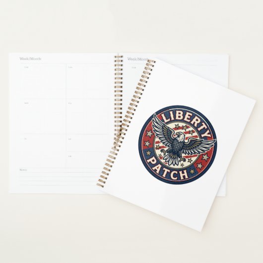 Liberty Patch Patriottische Borduurpatch Patriotti Planner (Display)