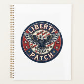 Liberty Patch Patriottische Borduurpatch Patriotti Planner (Voorkant)