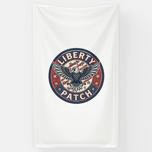 Liberty Patch Patriottische Borduurpatch Patriotti Spandoek (Verticaal)