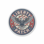 Liberty Patch Patriottische Borduurpatch Patriotti Sticker (Voorkant)