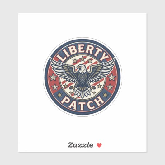 Liberty Patch Patriottische Borduurpatch Patriotti Sticker (Vel)