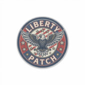 Liberty Patch Patriottische Borduurpatch Patriotti Sticker (Voorkant)
