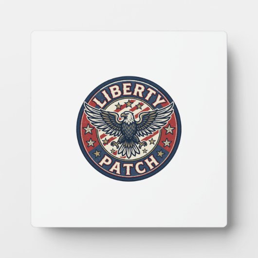 Liberty Patch Patriottische Borduurwerk Patch Fotoplaat (Voorkant)