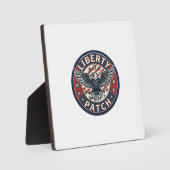 Liberty Patch Patriottische Borduurwerk Patch Fotoplaat (Voorkant)