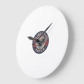 Liberty Patch Patriottische Borduurwerk Patch Grote Klok (Hoek)