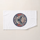 Liberty Patch Patriottische Borduurwerk Patch Handdoek (Handdoek)