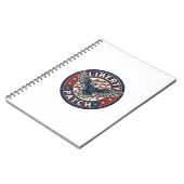 Liberty Patch Patriottische Borduurwerk Patch Notitieboek (Linkerzijde)