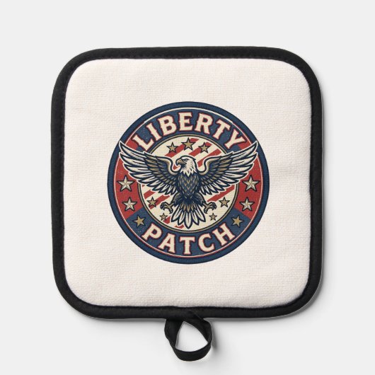 Liberty Patch Patriottische Borduurwerk Patch Pannenlap (Voorkant)
